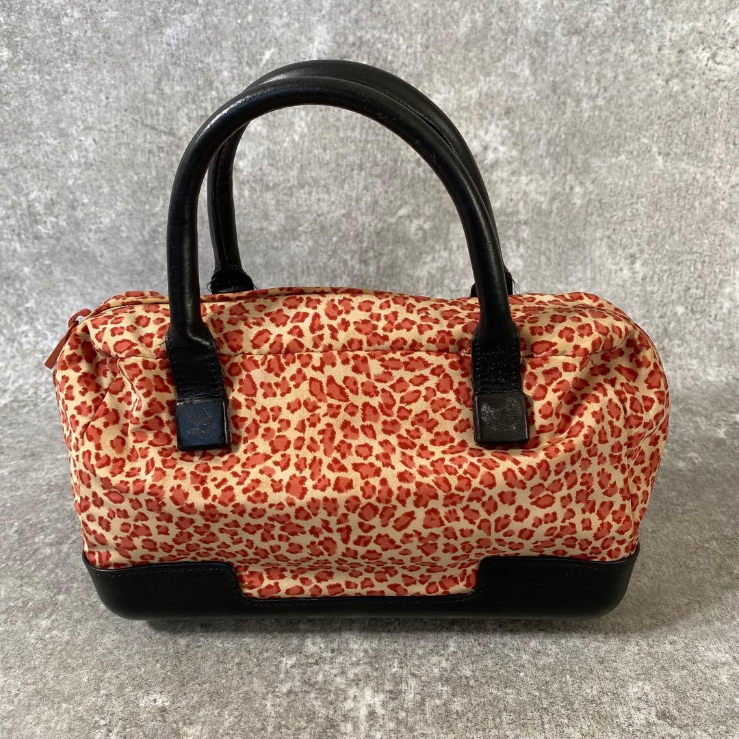 BOTTEGA ボッテガヴェネタ　ハンドバッグ　ミニトート　レオパード　ピンク