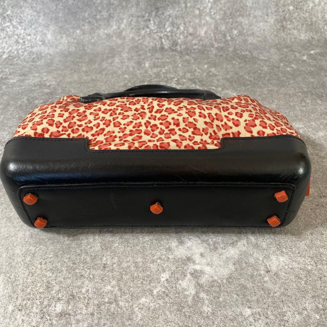 BOTTEGA ボッテガヴェネタ　ハンドバッグ　ミニトート　レオパード　ピンク