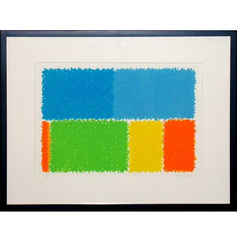 ☆西村一夫☆「内なる風景-B」シルクスクリーン 半切サイズ