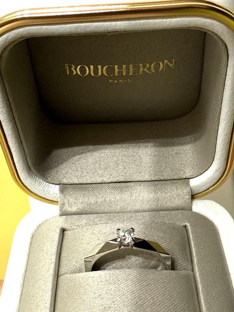 BOUCHERON ファセットソリテールリング#52 プラチナ