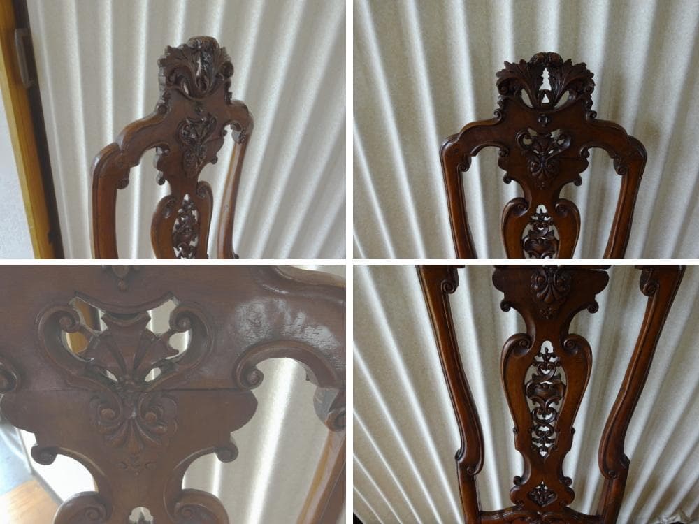 フランス アンティーク ルイ15世様式 彫刻 猫脚 ライティング