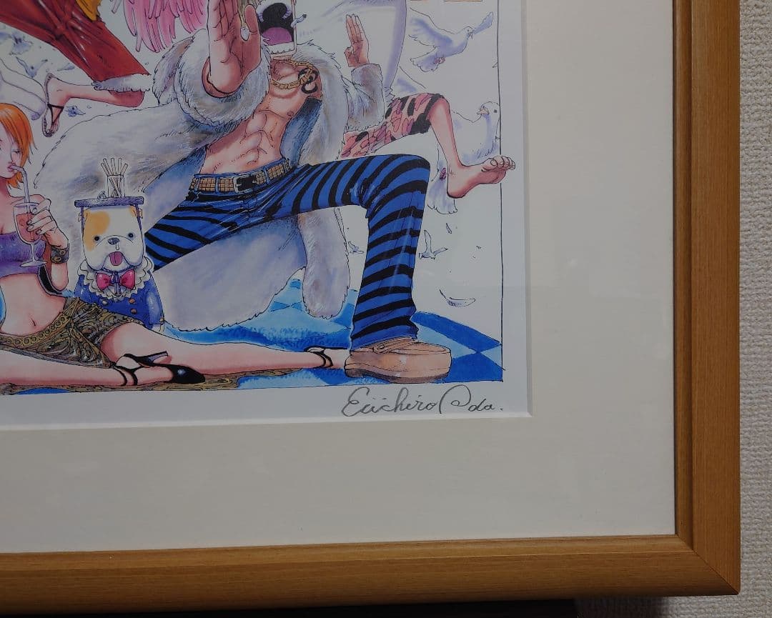 ワンピース 複製原画 尾田先生直筆サイン入り 限定100枚 シリアルNO.入り