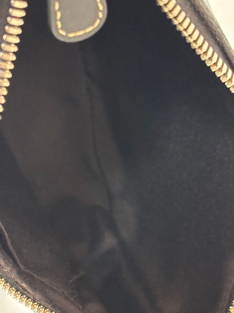 コーチ 黒 ハンドバッグ キャンバス/レザー　G22-6094