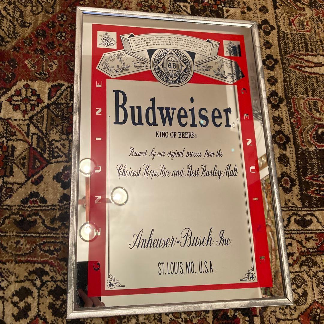 パブミラー バドワイザー ビンテージ 2枚 - WWW.TRIVENIREALTORS.COM