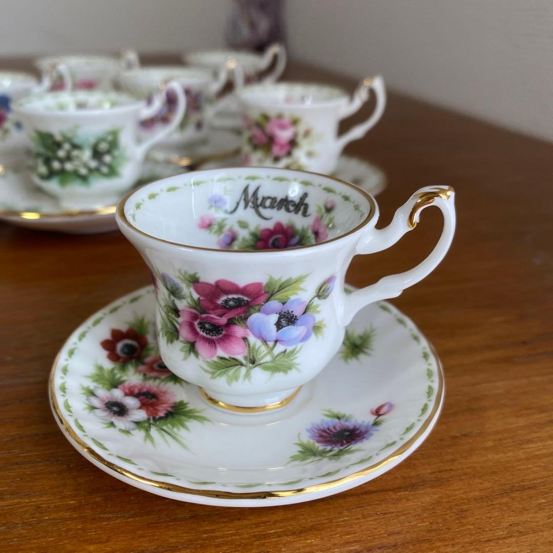 ロイヤルアルバート フラワーオブザマンス ミニチュア カップ