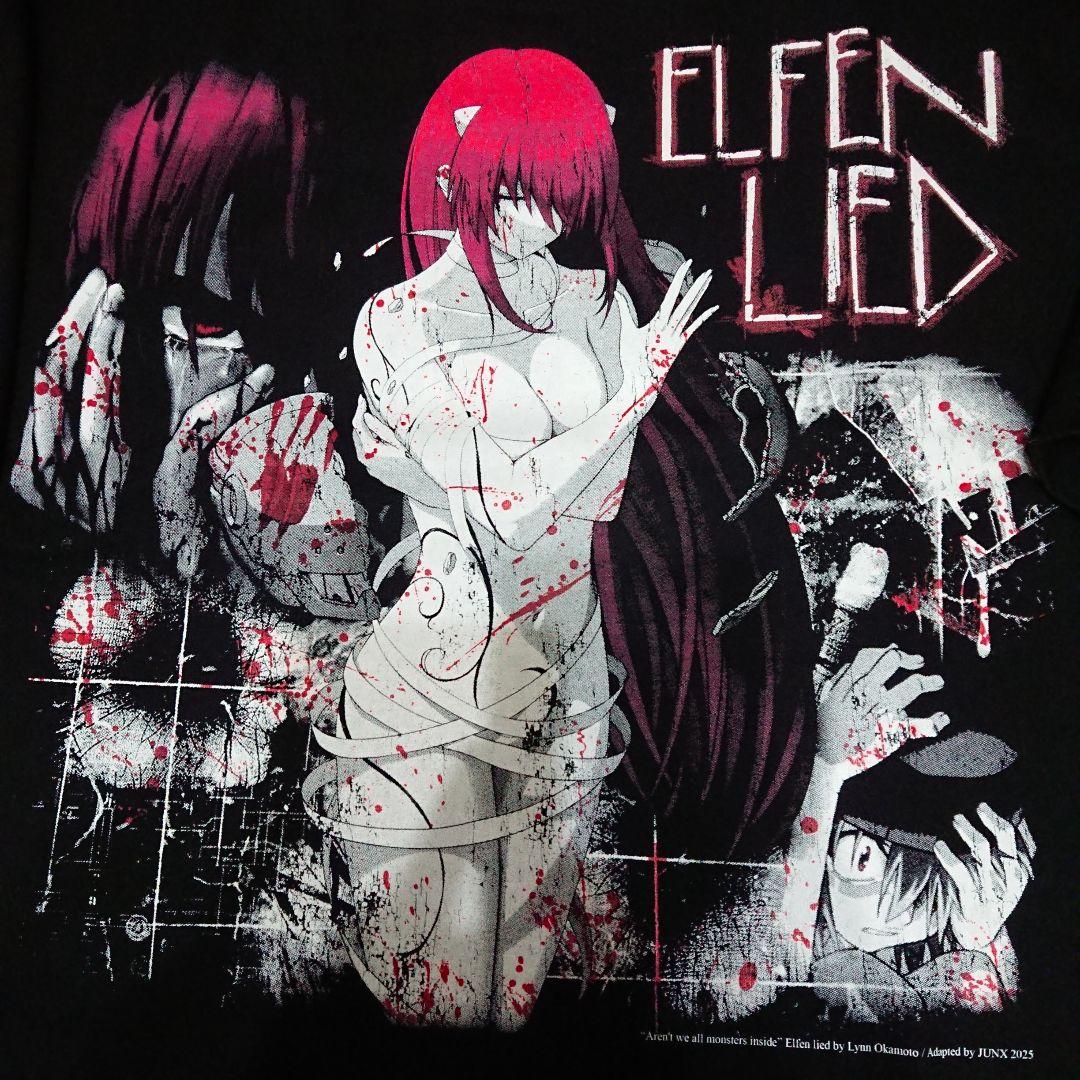 Elfen Lied エルフェンリート Tシャツ 黒 ブラック XL 貴重 - メルカリ