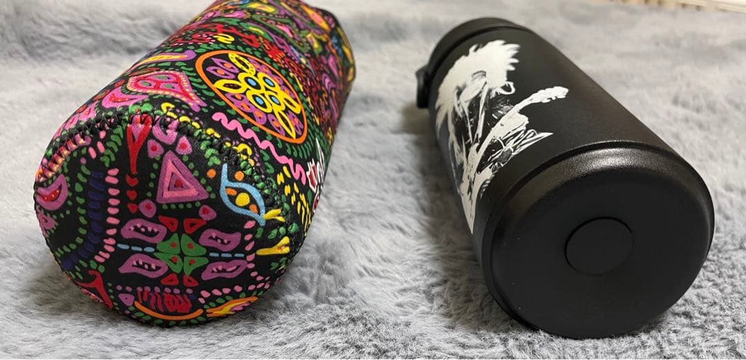 新品 HIDE X JAPAN ステンレスボトル（サイケペイント柄カバー付き）