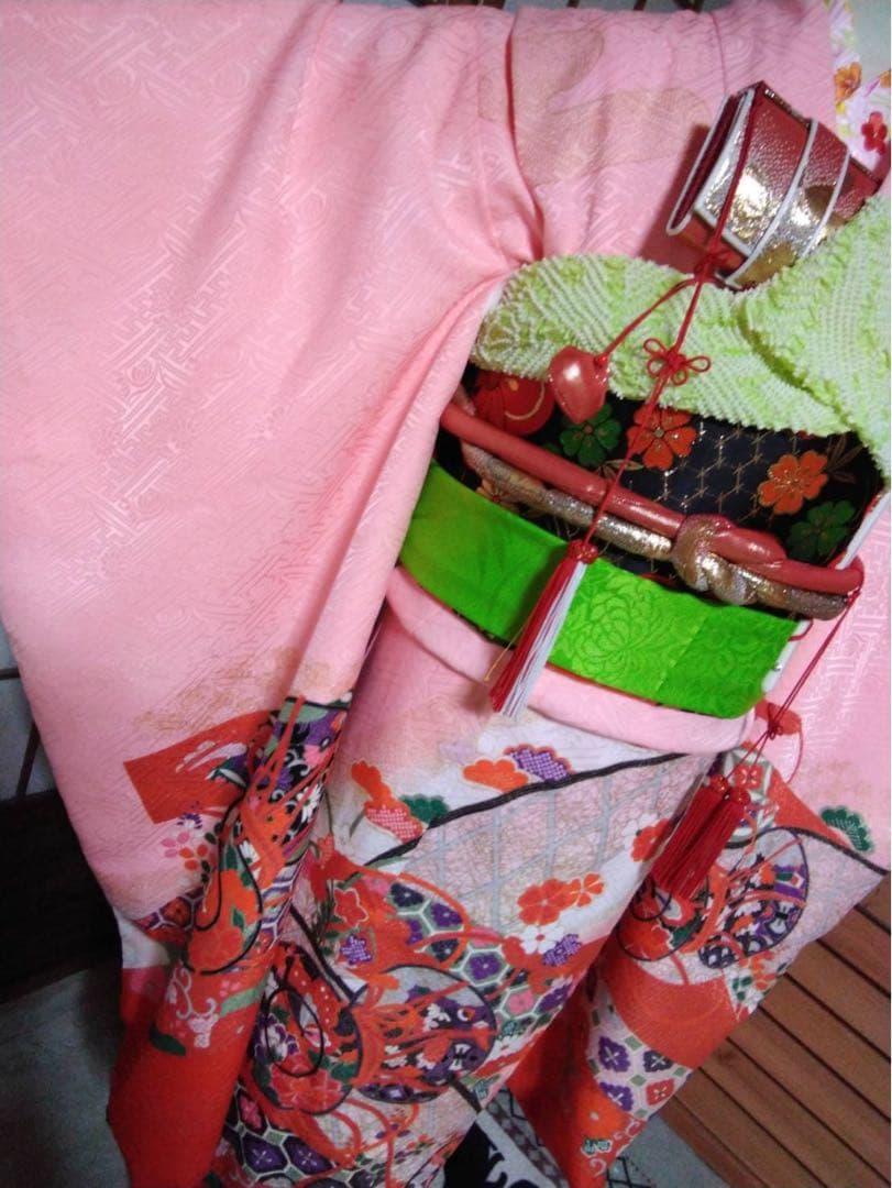 mm です。7歳向け・化繊・お着物セットです