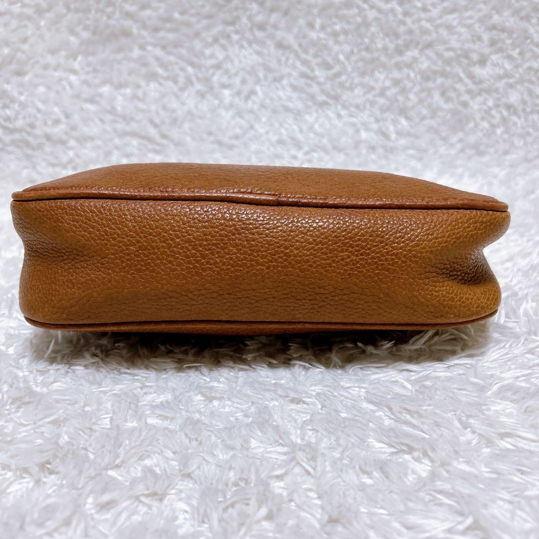 希少品✨ポロラルフローレン　ショルダーバッグ　ブラウン　ホースロゴ　ヴィンテージ