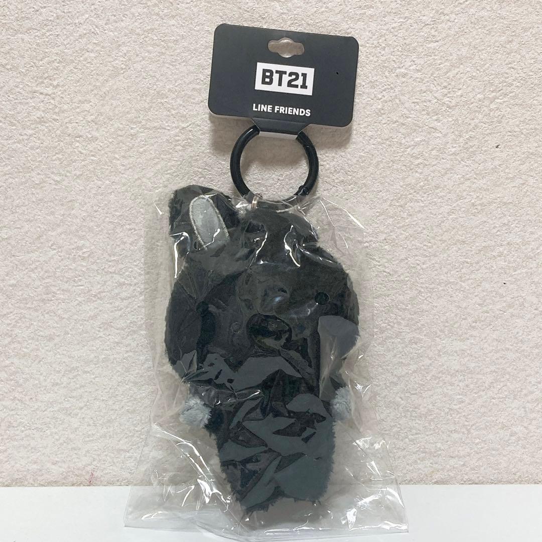 【新品】COOKY モノトーン マスコットキーリング　キーホルダー　BT21