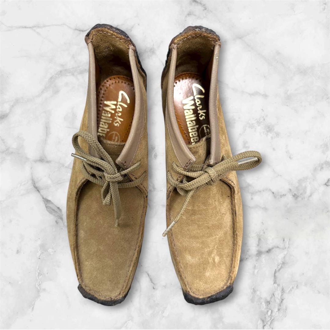 ね*こ様 極美品Clarks クラークス　ワラビー　デッキシューズ　スウェードK