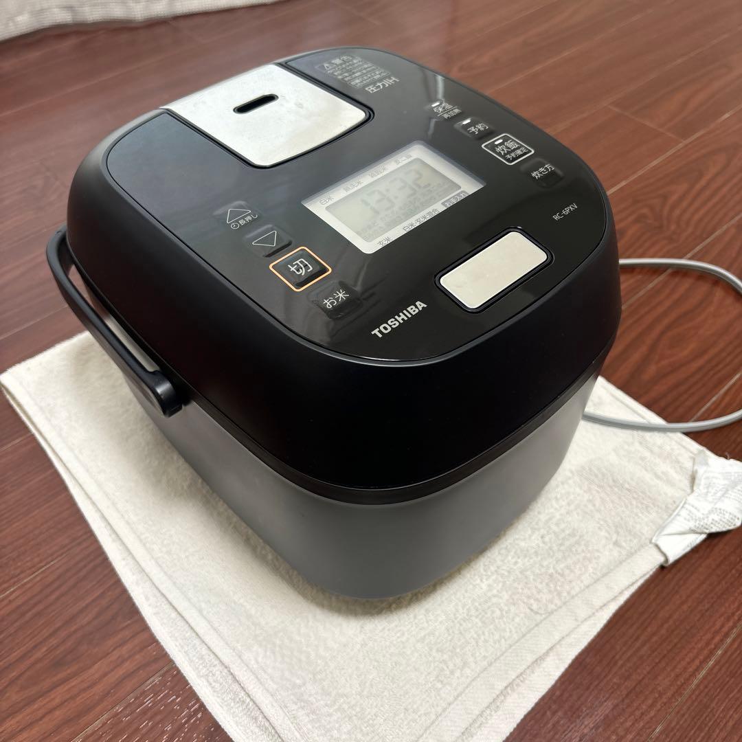 東芝TOSHIBA 圧力IHジャー炊飯器RC-6PXV ブラック 2024年製 美品【2024