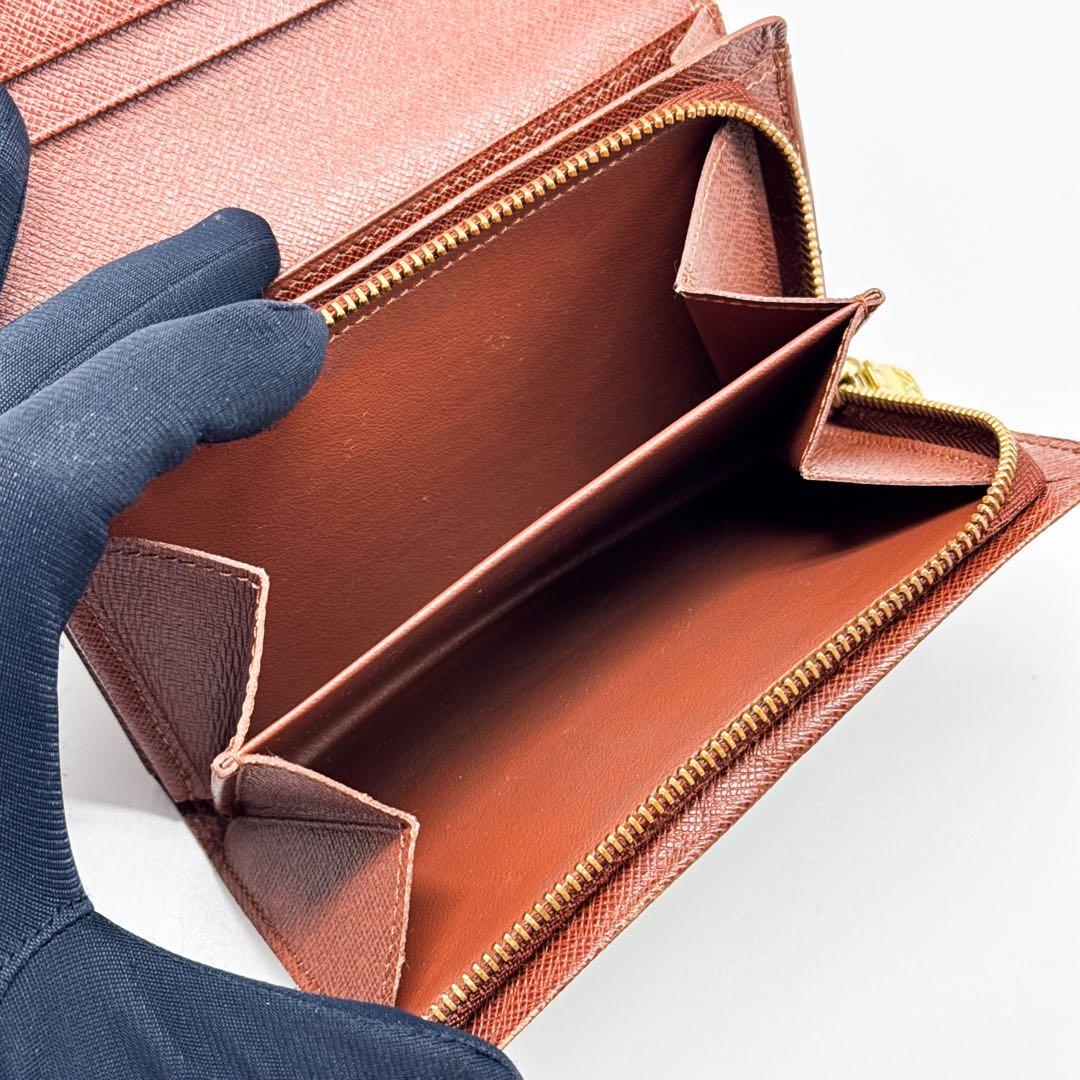 ルイヴィトン モノグラム ポルトフォイユ トレゾール 二つ折り財布