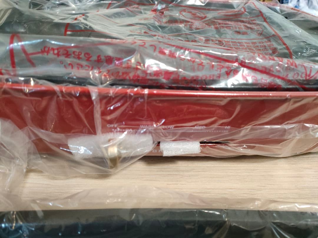 【新品未使用】BRUNO ホットプレートグランデサイズ 深鍋セット たこ焼き 赤