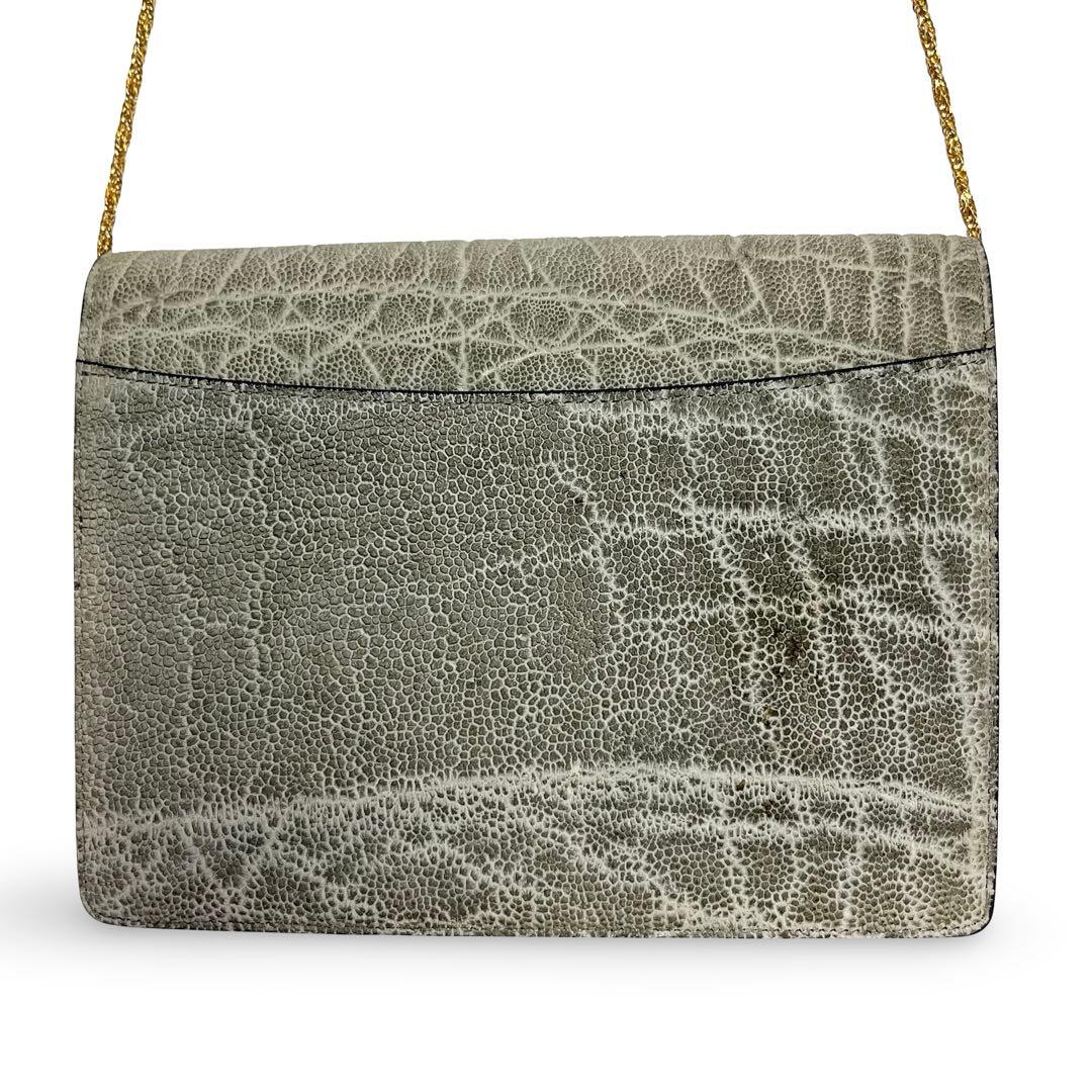 美品✨香鳥屋 エレファントレザー 象革 チェーンバッグ