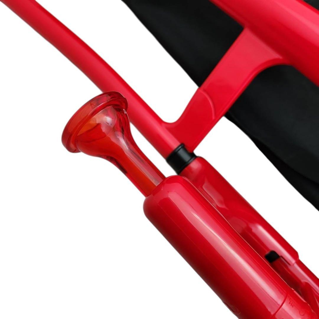 pBone プラスチック トロンボーン　レッド