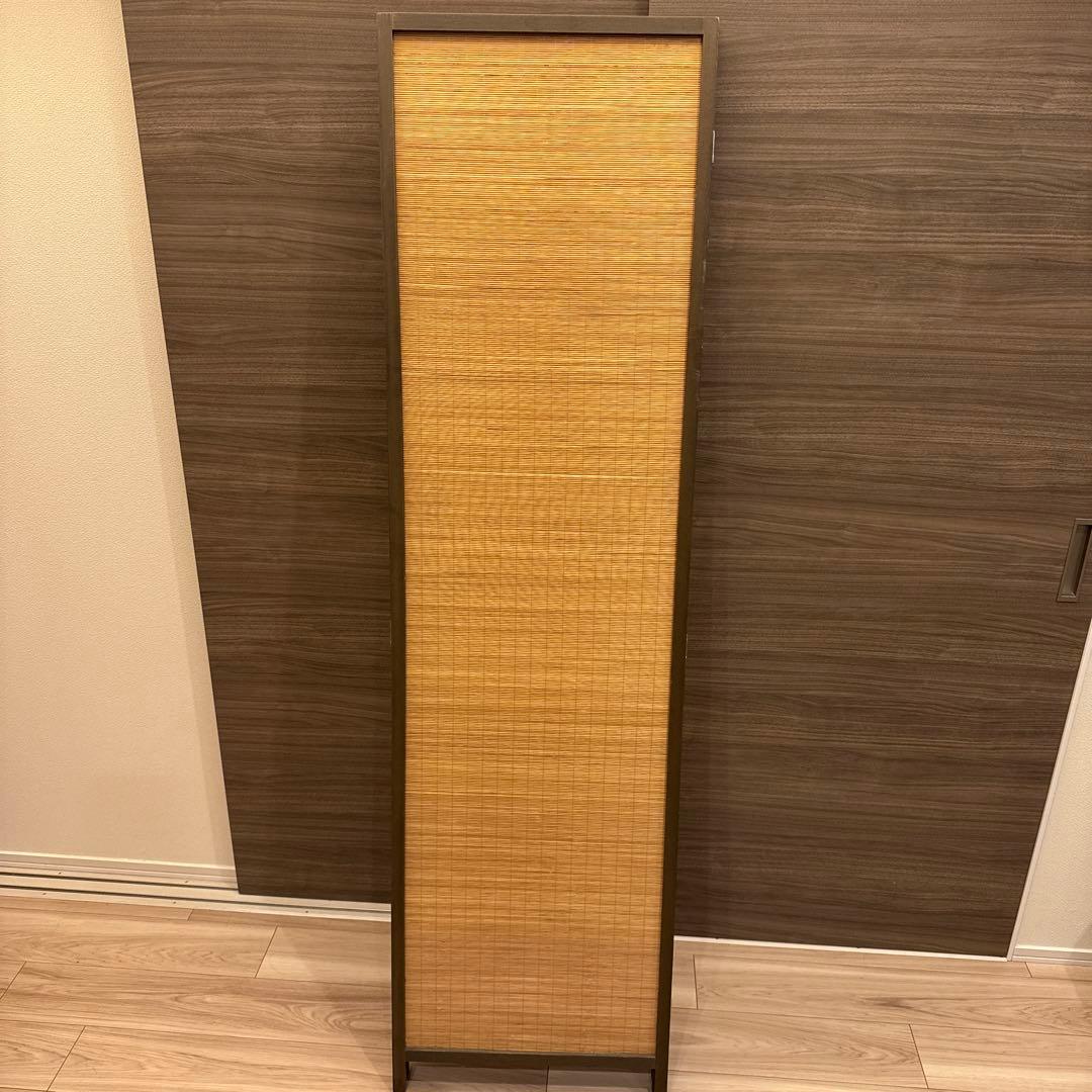 最安値で出品 送料含めた最安値 木製ブラウンパーテーション 3つ折り