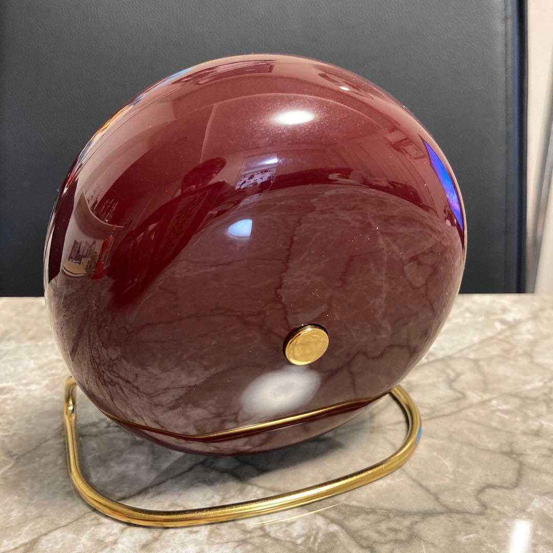 アルネ ヤコブセン ステーション テーブルクロック バーガンディ