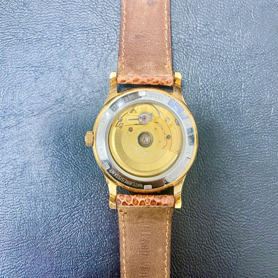 LE MONDE 自動巻き時計 稼働品 スイス ルモンド 美品 ヴィンテージ