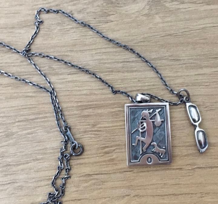 ペルソナ4 タロットカード(愚者のカード)シルバーネックレス