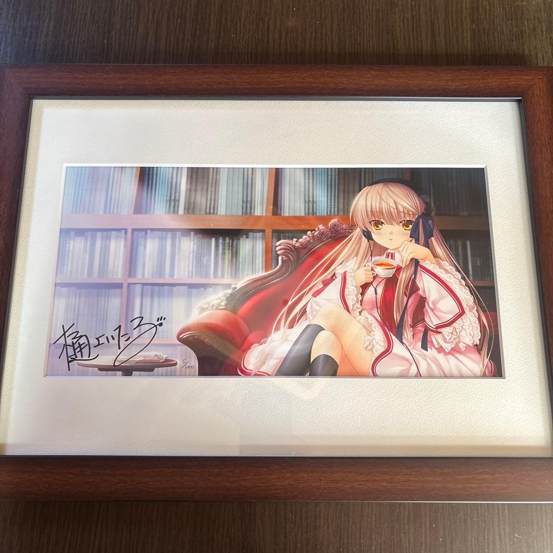 樋上いたる個展アートグラフ C （額付き・サイン入り)Rewrite 千里朱音