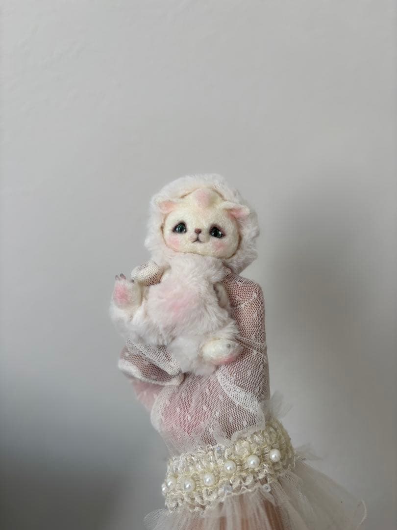 アートドール No.066 ピンク猫幻獣 羊毛フェルト 2026年最新】アート