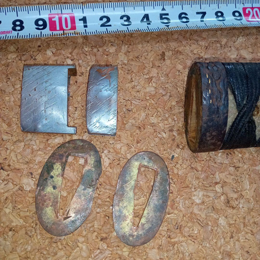 鍔 /柄/はばき/鍔在銘・國廣?!?時代物コレクション用