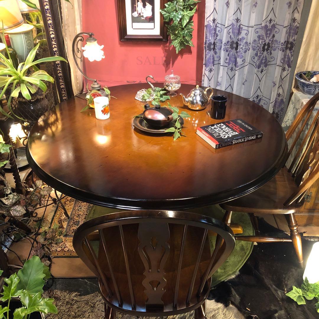 80’s キツツキマーク ヴィンテージ 穂高ラウンドテーブル