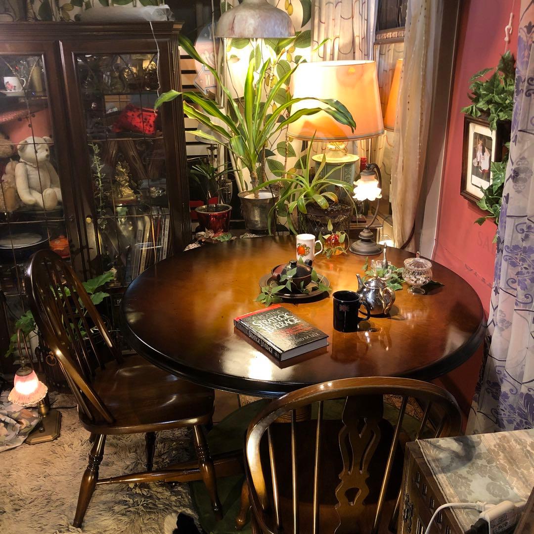 80’s キツツキマーク ヴィンテージ 穂高ラウンドテーブル