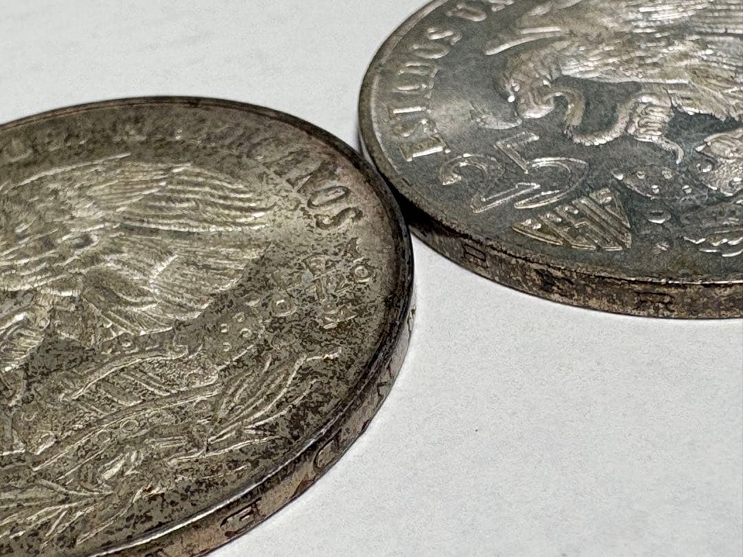 希少　メキシコオリンピック　25ペソ銀貨　2枚セット　45.18g SV720