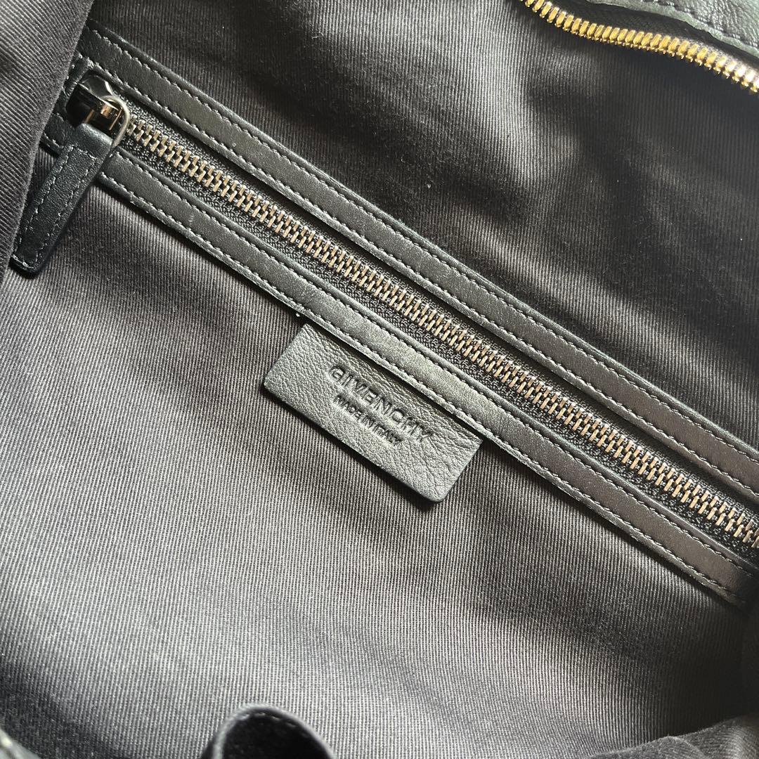 【goki】ブラックレザー 2wayショルダーバッグ