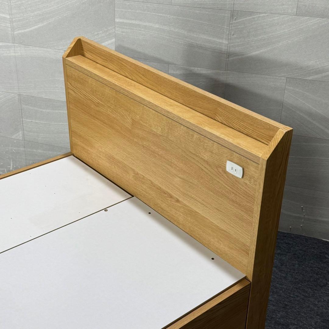 ニトリ シングル ベッドフレーム ジオチェスト 収納 格安 d5065