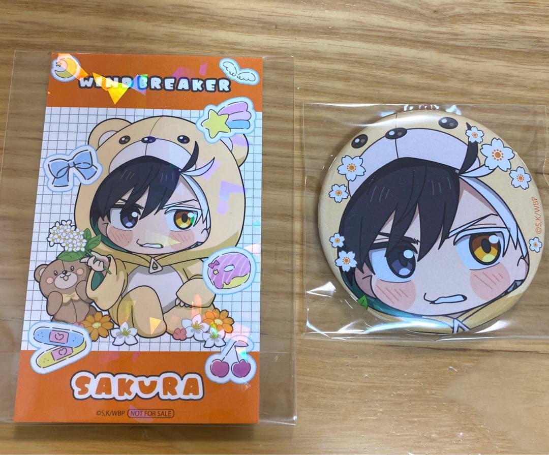 桜遥 WIND BREAKER ファボテリア 特典 ノベルティカード 缶バッジ