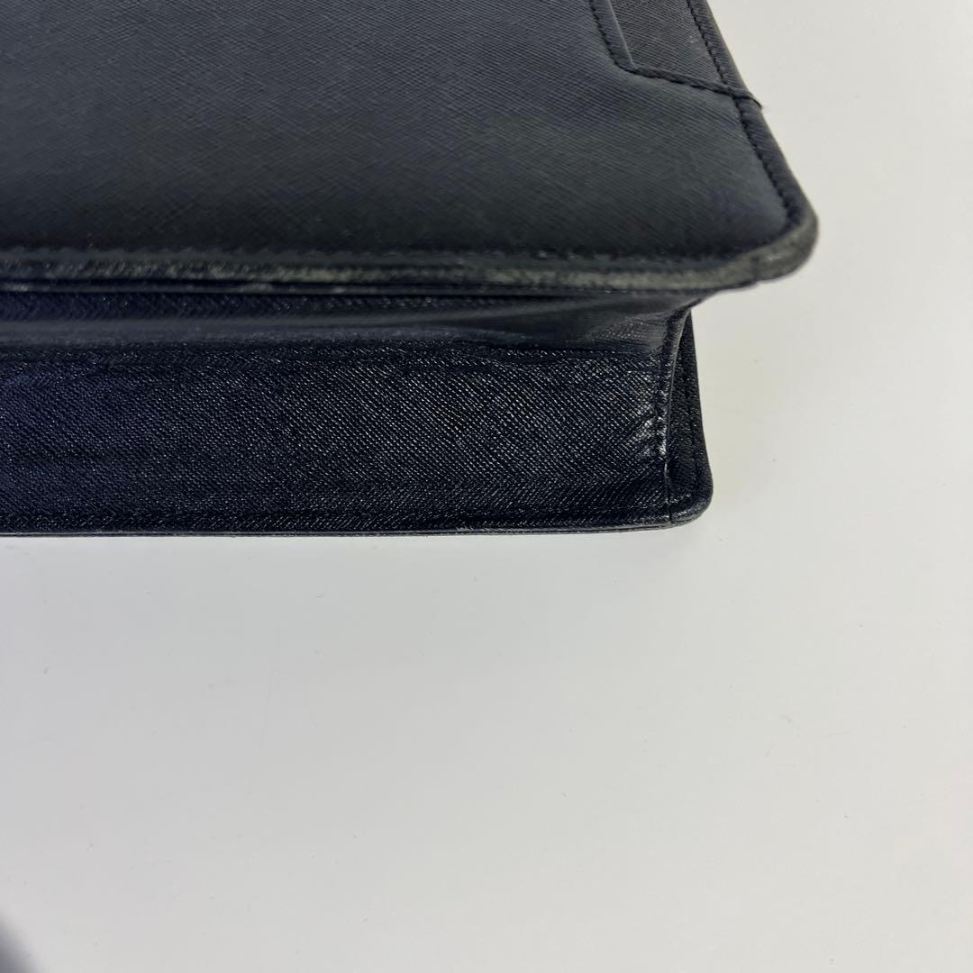 BURBERRY ビジネスバッグ レザー 黒 台形 A4可