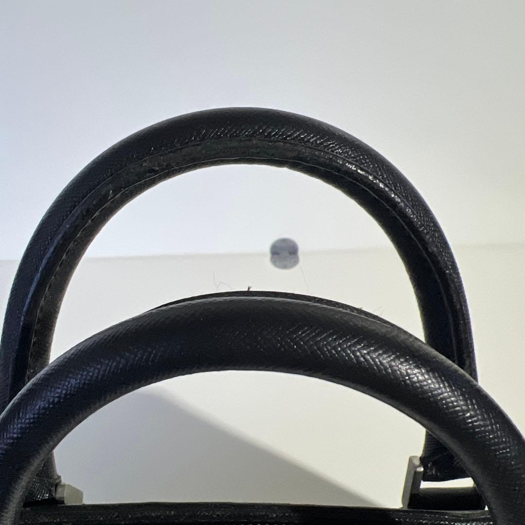 BURBERRY ビジネスバッグ レザー 黒 台形 A4可