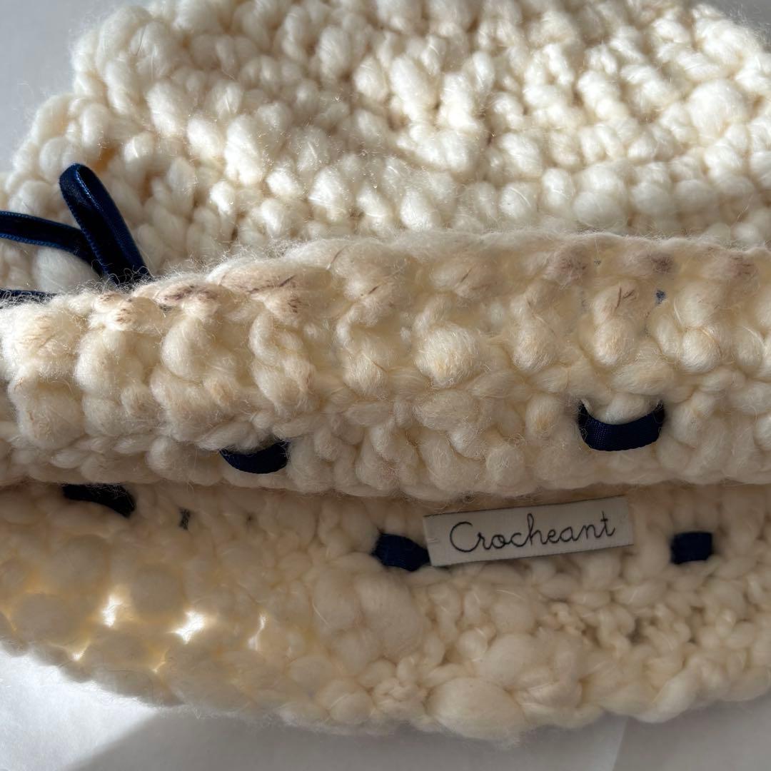 CROCHEANT Short Ribbon Beanie ニット帽 ビーニー