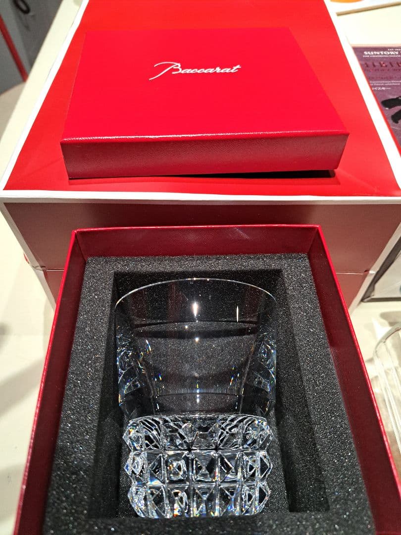 ウイスキー響 空瓶 バカラロックグラスセット