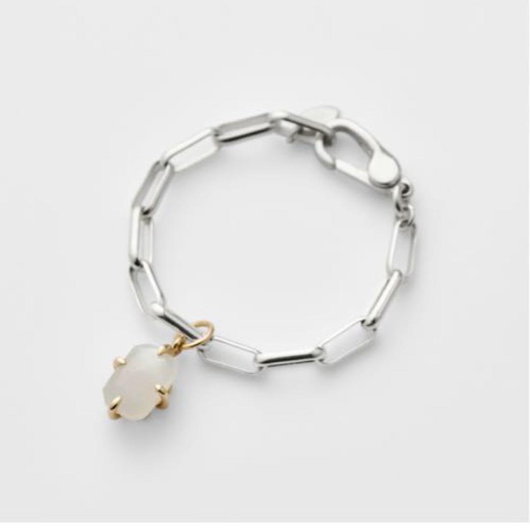 アガット シルバーチェーンリング