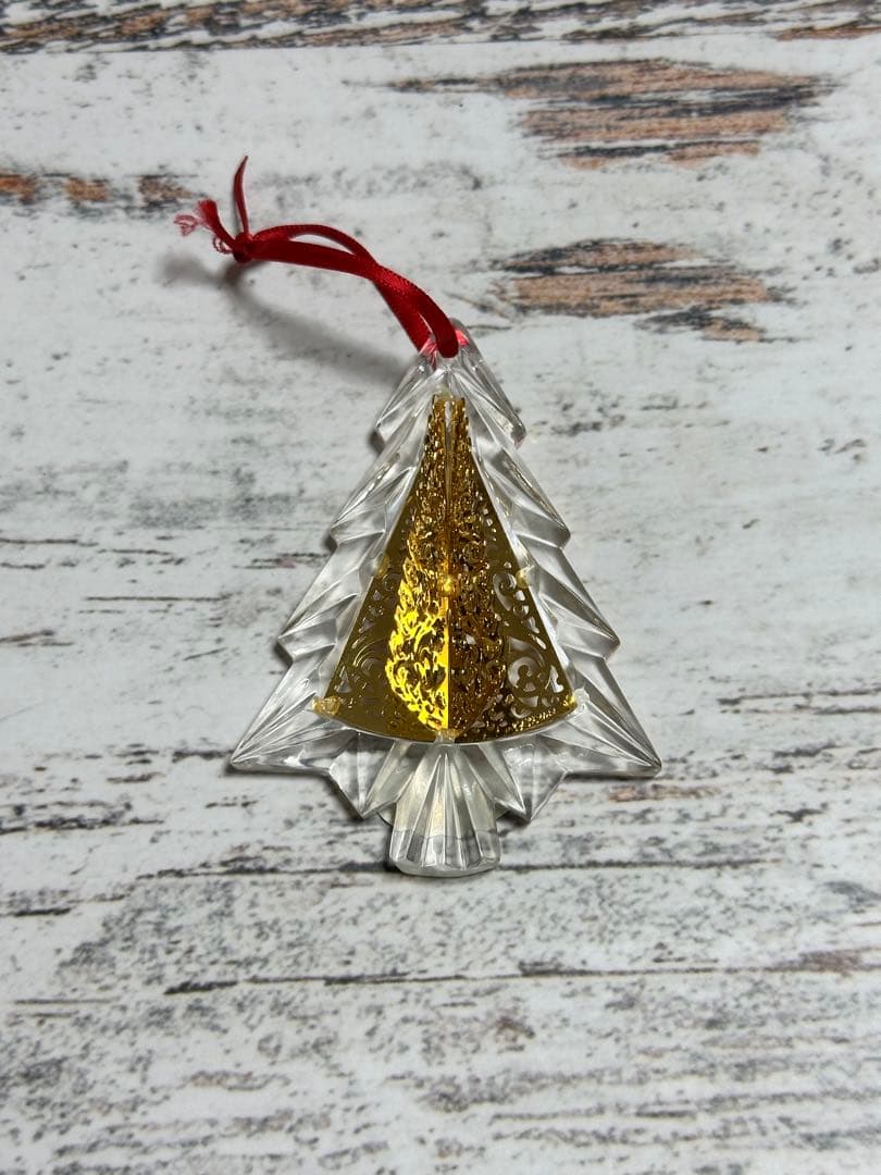 gorham クリスマスツリー クリスタルガラス ゴールド ドイツ製