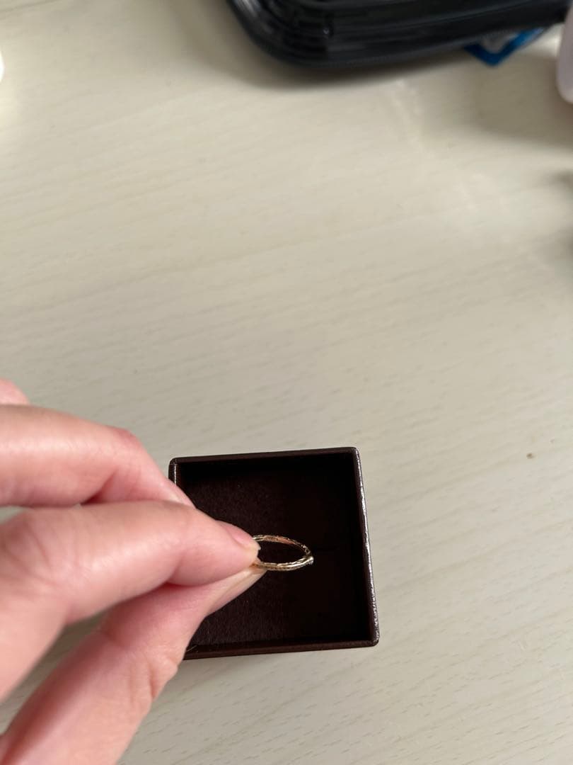 【お値下げ】アガット　K10 ピンキーリング