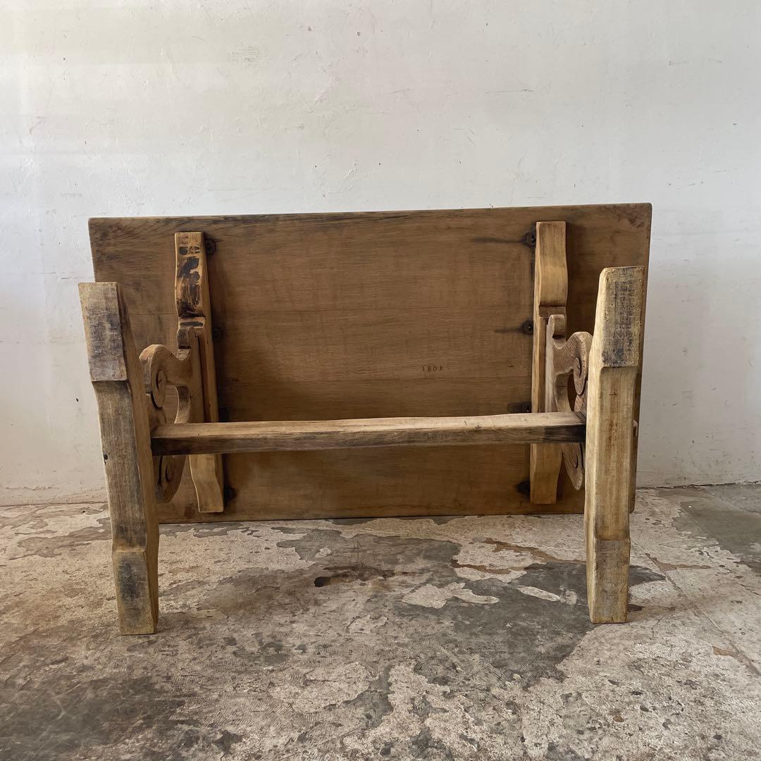 ビンテージ　ダイニングテーブル　 剥離