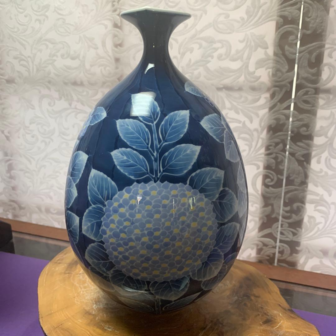 九谷焼 松本佐吉 赤絵 金彩 色絵葡萄文 花入 花瓶 2026年最新】Yahoo