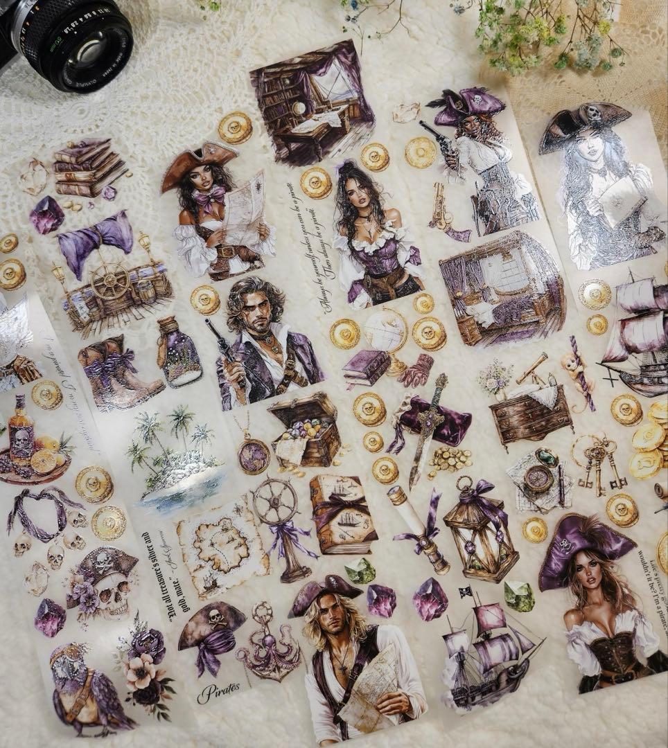 海外マステ切り売り Lana'sScrapShop 海賊 パイレーツ 海 人物 - メルカリ