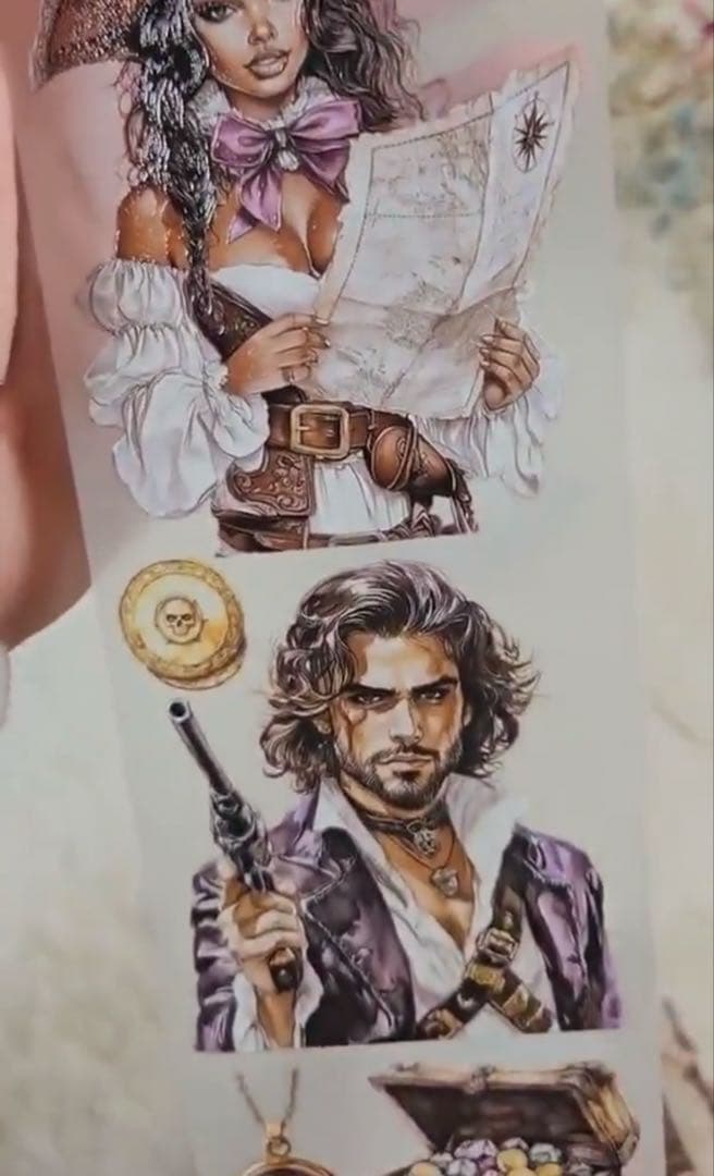 海外マステ切り売り Lana'sScrapShop 海賊 パイレーツ 海 人物 - メルカリ