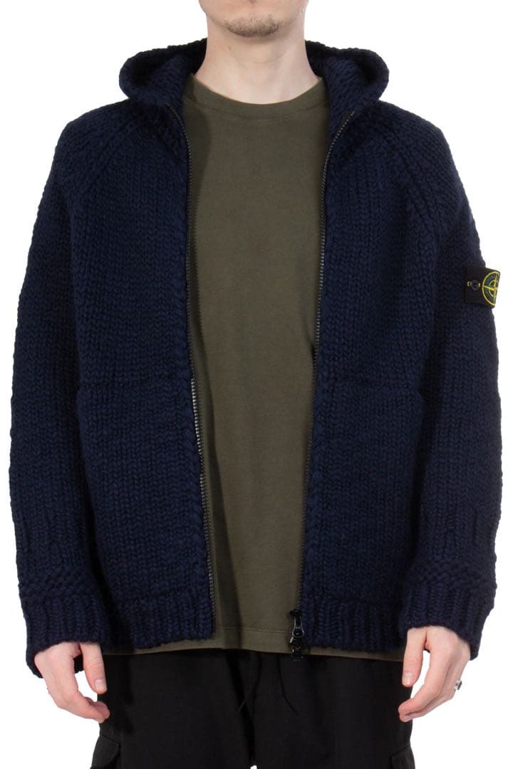 トップス Stone  Hooded Knit Cardigan 23AW M