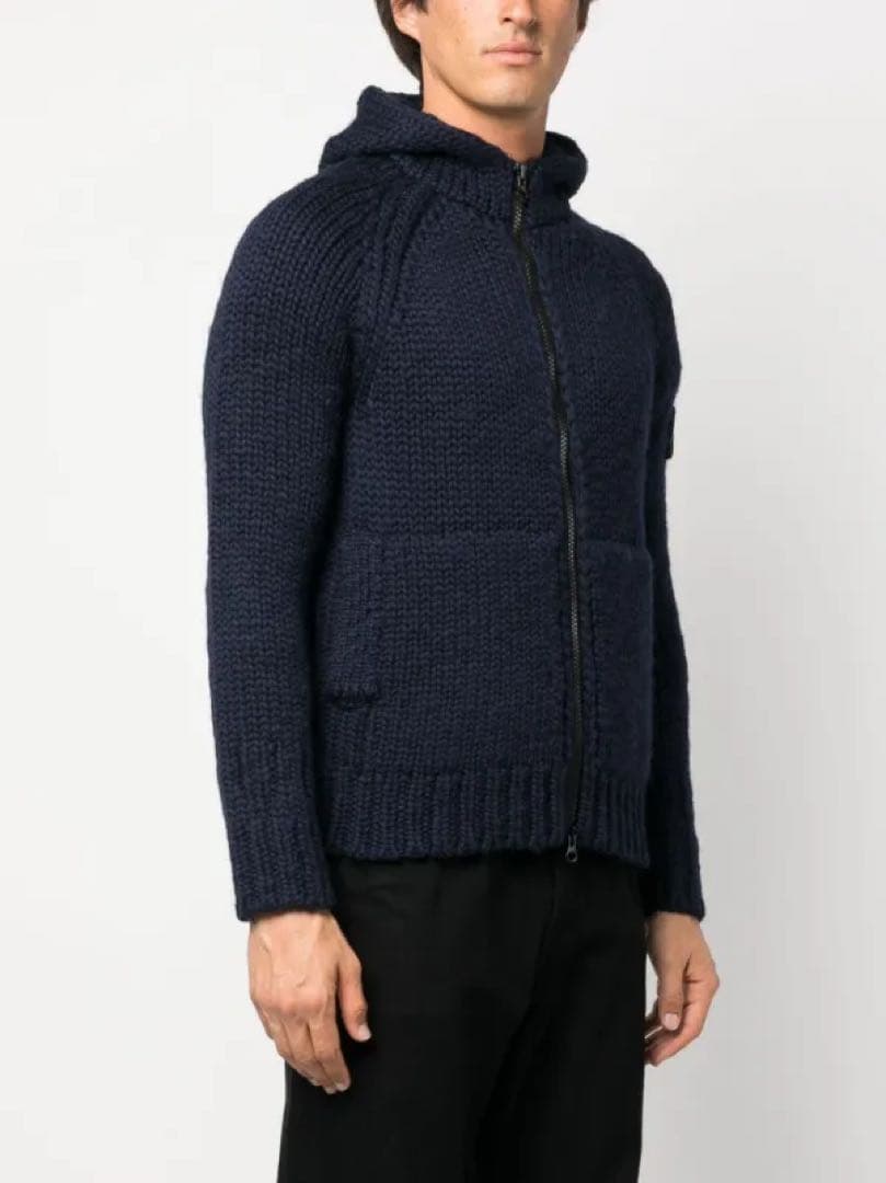 トップス Stone  Hooded Knit Cardigan 23AW M