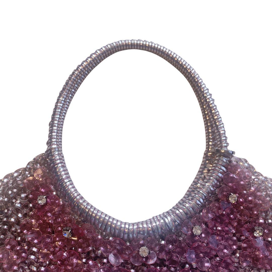 ［極美品］ANTEPRIMA アンテプリマ ワイヤーバッグ　ピンク　フラワー