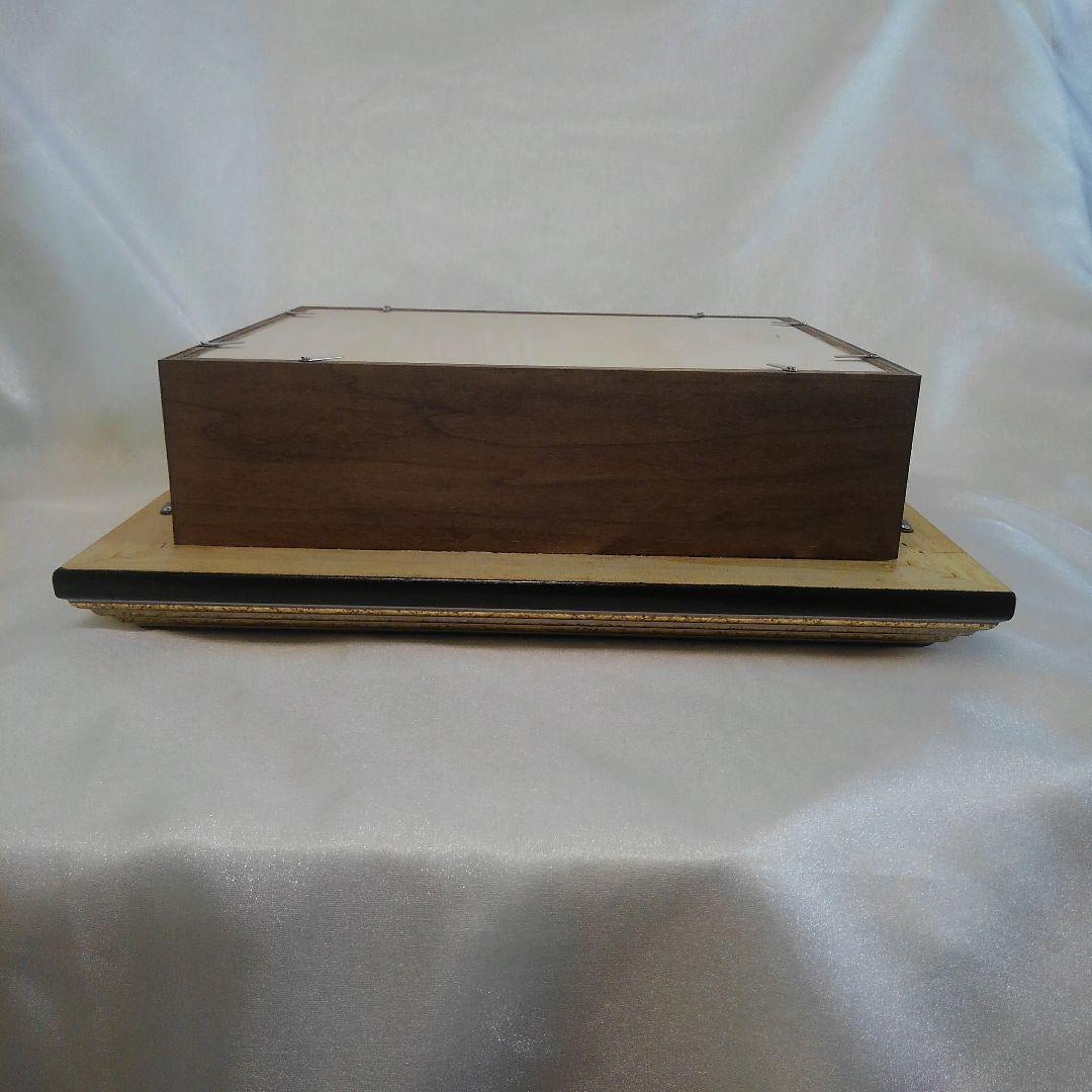 特価 3AP用 超厚額 黒 水色のマット No.60247 シャドーボックス