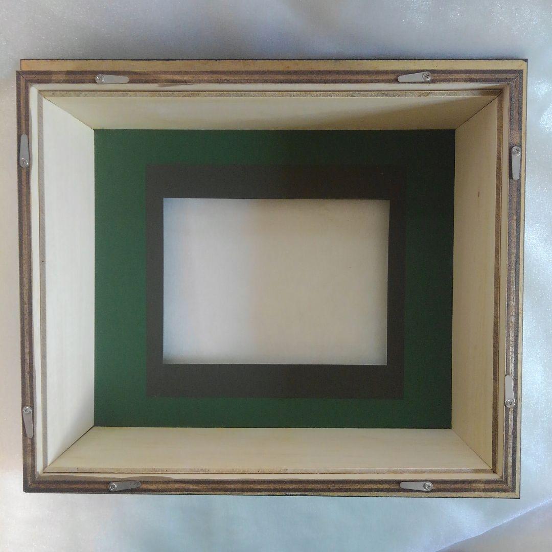 特価 3AP用 超厚額 黒 水色のマット No.60247 シャドーボックス - メルカリ