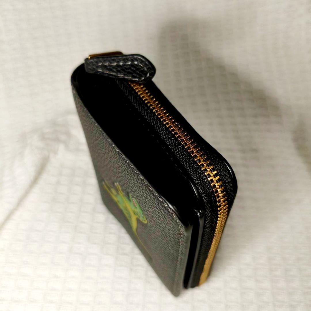 美品】COACH レキシー 二つ折り財布 ブラック 日本限定 cz120 レザ